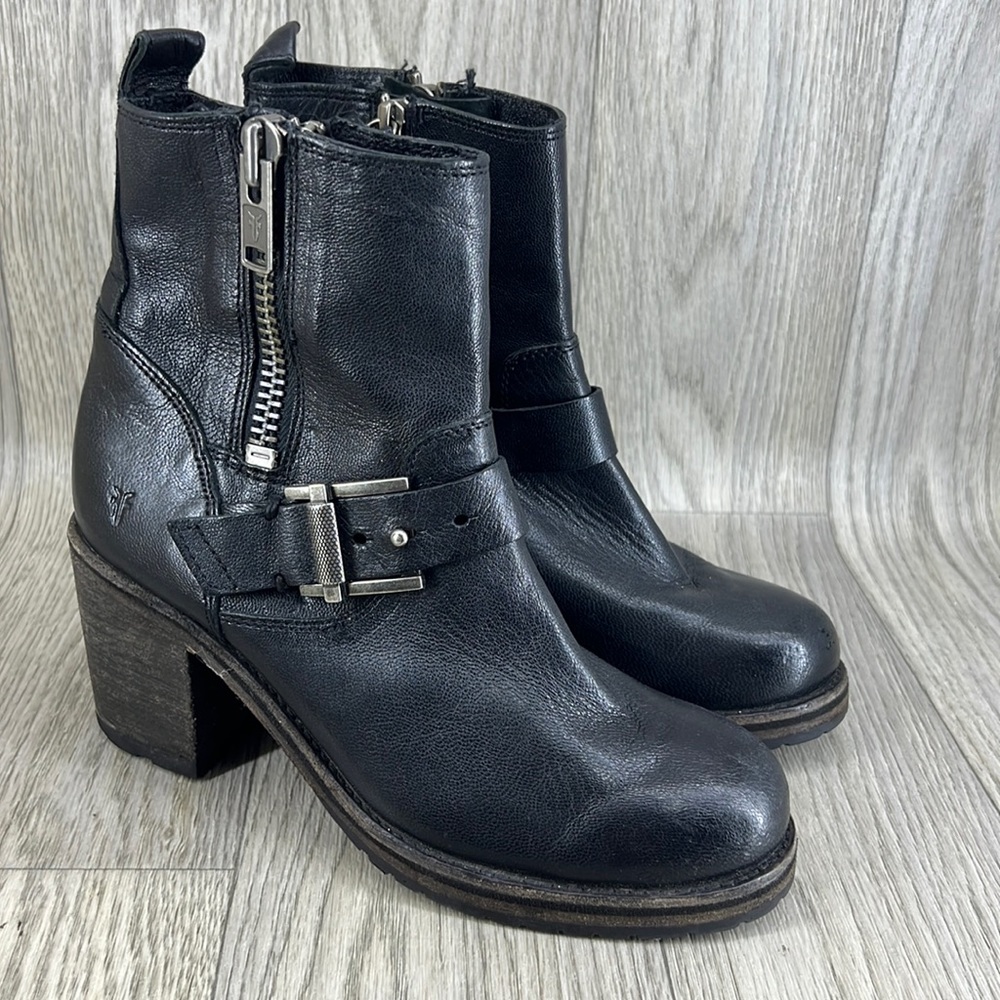 Frye Karen Moto Zip Ankle Boot